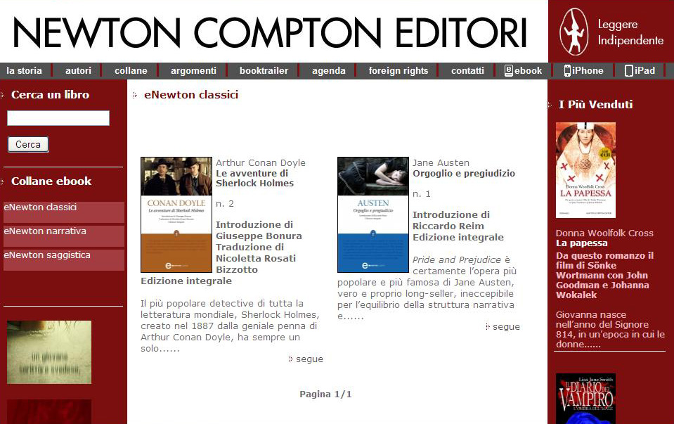 Nuova sezione Ebook sul sito di Newton Compton Editori