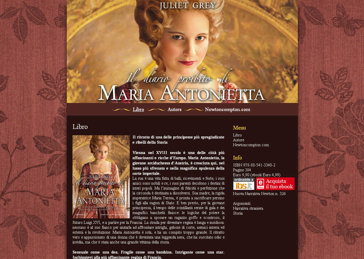 Minisito Il diario proibito di Maria Antonietta