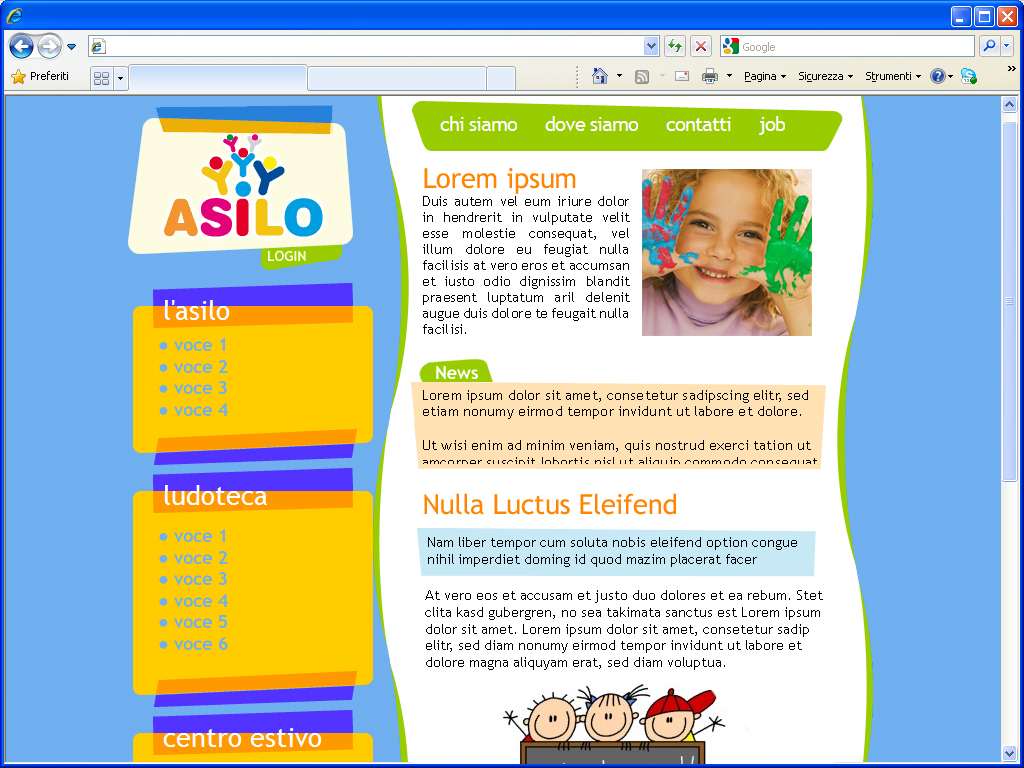 CliccASILO Homepage demo 01
