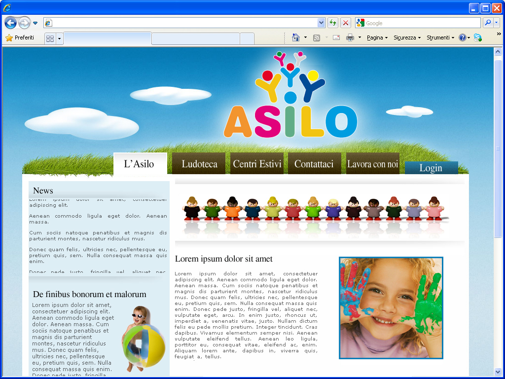 CliccASILO Homepage demo 02